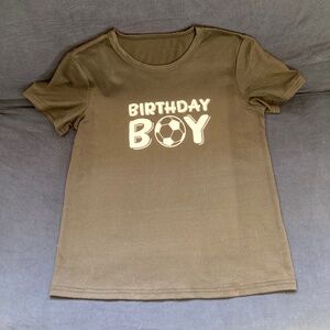 Size 12 Birthday Boy Soccer ball T-shirt